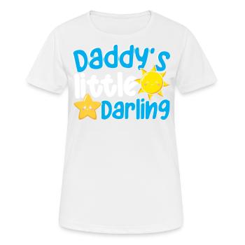 Daddy's Little Darling Cute Kiddie Sun Star Kid - Frauen T-Shirt atmungsaktiv - Weiß - Vorne - AI Model Female 172 dark (172cm)