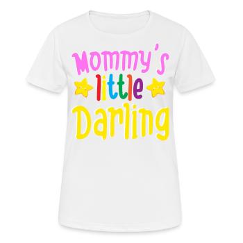 Mommy's Little Darling Cute Kiddie Stars Kinder - Frauen T-Shirt atmungsaktiv - Weiß - Vorne - AI Model Female 172 dark (172cm)