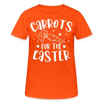 Carrots for Easter rabbit - Women's Breathable T-Shirt - neon orange - Front - AI Model Female 172 dark (172cm)