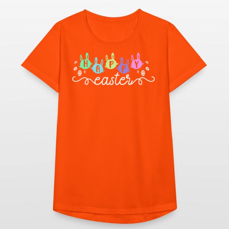 Happy Easter Rabbit Egg Decor Christian Women's Breathable T-Shirt