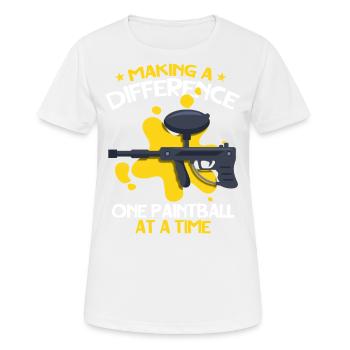 Einen Unterschied Machen Ein Mannschaftssportler - Frauen T-Shirt atmungsaktiv - Weiß - Vorne - AI Model Female 172 dark (172cm)