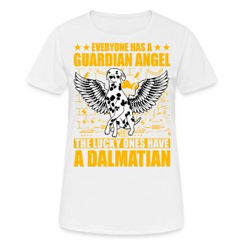 Guardian Angel Dalmatian - Frauen T-Shirt atmungsaktiv - Weiß - Vorne - AI Model Female 172 dark (172cm)