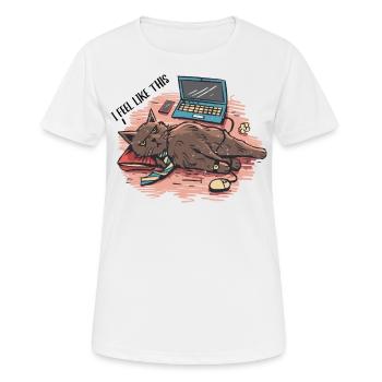 It's good, I'm fine, all is well, - Women's Breathable T-Shirt - white - Front - AI Model Female 172 dark (172cm)