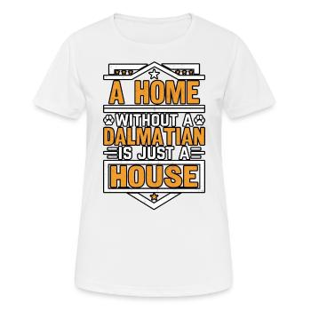 Une maison sans dalmatien n’est qu’une maison - T-shirt respirant Femme - blanc - Devant - AI Model Female 172 dark (172cm)