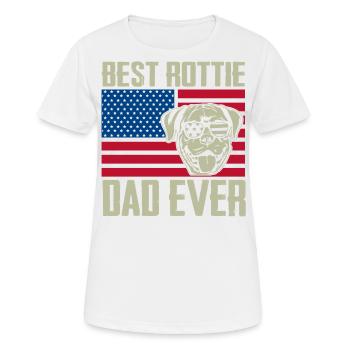 Meilleur papa pourri de tous les temps - T-shirt respirant Femme - blanc - Devant - AI Model Female 172 dark (172cm)