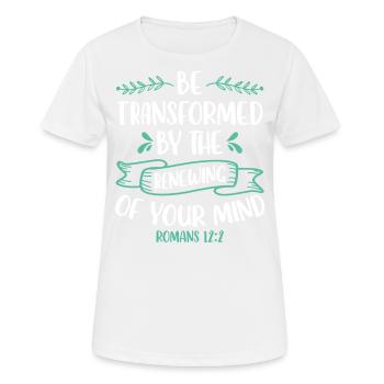 Be transformed by the renewal of your - Women's Breathable T-Shirt - white - Front - AI Model Female 172 dark (172cm)