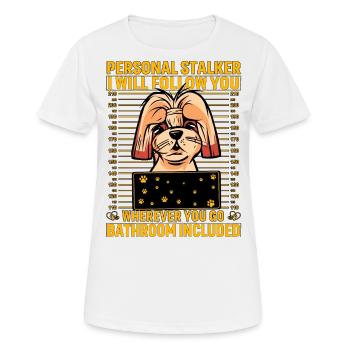 Shih Tzu Stalker - T-shirt respirant Femme - blanc - Devant - AI Model Female 172 dark (172cm)