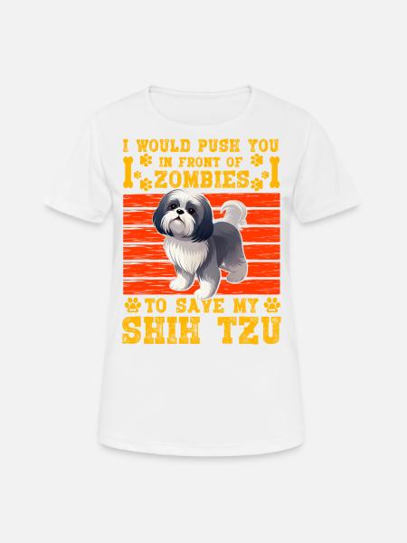 Shih Tzu - Women's Breathable T-Shirt - white
