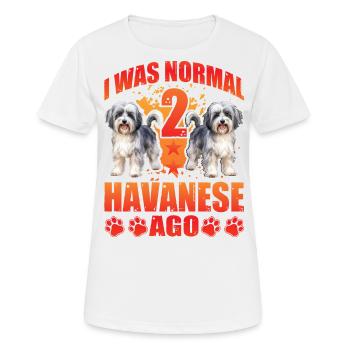 J’étais normal il y a 2 ans - T-shirt respirant Femme - blanc - Devant - AI Model Female 172 dark (172cm)
