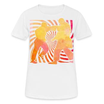 Brazilian Jiu-Jitsu - Frauen T-Shirt atmungsaktiv - Weiß - Vorne - AI Model Female 172 dark (172cm)