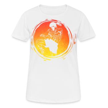 Muay Thaï - T-shirt respirant Femme - blanc - Devant - AI Model Female 172 dark (172cm)