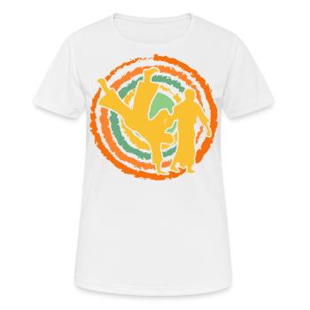 Aïkido - T-shirt respirant Femme - blanc - Devant - AI Model Female 172 dark (172cm)