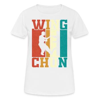 Wing Chun - T-shirt respirant Femme - blanc - Devant - AI Model Female 172 dark (172cm)