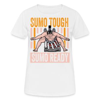 Sumo robuste Sumo prêt pour le Sumo - T-shirt respirant Femme - blanc - Devant - AI Model Female 172 dark (172cm)