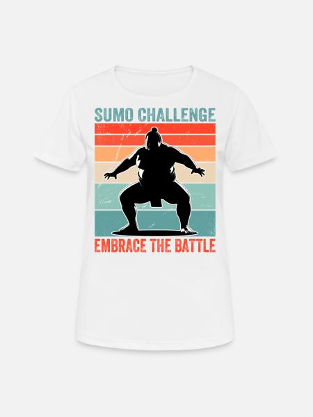 Sumo Challenge embrace the battle - Women's Breathable T-Shirt - white