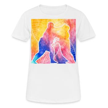 Sumo - Frauen T-Shirt atmungsaktiv - Weiß - Vorne - AI Model Female 172 dark (172cm)