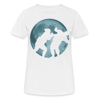 Sumo - Frauen T-Shirt atmungsaktiv - Weiß - Vorne - AI Model Female 172 dark (172cm)