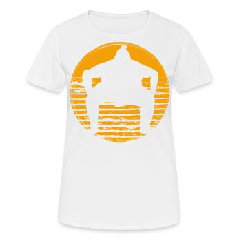 Sumo - Frauen T-Shirt atmungsaktiv - Weiß - Vorne - AI Model Female 172 dark (172cm)