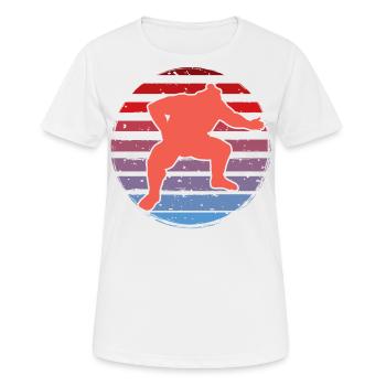 Sumo - Frauen T-Shirt atmungsaktiv - Weiß - Vorne - AI Model Female 172 dark (172cm)