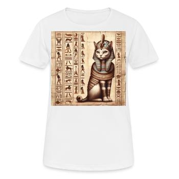 Pharaoh Papyrus Scroll Retro Desert - Women's Breathable T-Shirt - white - Front - AI Model Female 172 dark (172cm)