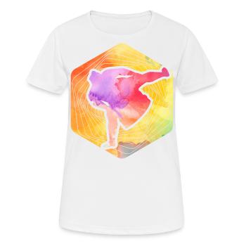 Sumo - Frauen T-Shirt atmungsaktiv - Weiß - Vorne - AI Model Female 172 dark (172cm)