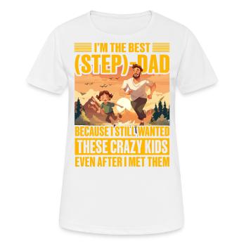I'm the best Step Dad - Women's Breathable T-Shirt - white - Front - AI Model Female 172 dark (172cm)
