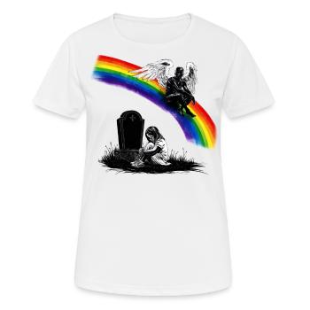 Daughter Dad Mourning Angel - Women's Breathable T-Shirt - white - Front - AI Model Female 172 dark (172cm)