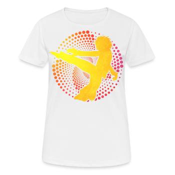 Capoeira - Frauen T-Shirt atmungsaktiv - Weiß - Vorne - AI Model Female 172 dark (172cm)