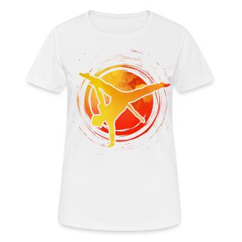Capoeira - Frauen T-Shirt atmungsaktiv - Weiß - Vorne - AI Model Female 172 dark (172cm)