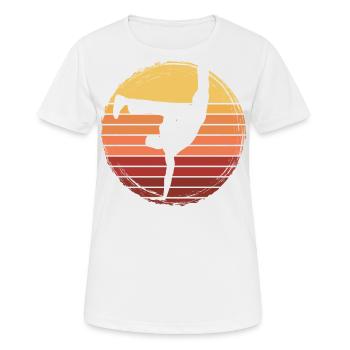 Capoeira - Frauen T-Shirt atmungsaktiv - Weiß - Vorne - AI Model Female 172 dark (172cm)