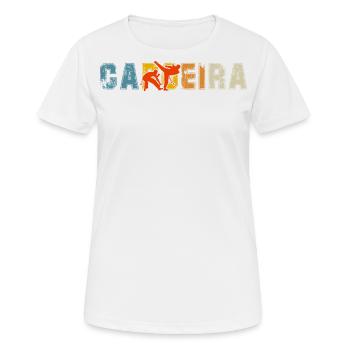 Capoeira - Frauen T-Shirt atmungsaktiv - Weiß - Vorne - AI Model Female 172 dark (172cm)