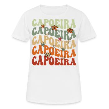 Capoeira - Frauen T-Shirt atmungsaktiv - Weiß - Vorne - AI Model Female 172 dark (172cm)