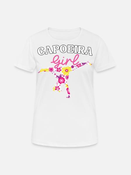 Capoeira Mädchen - Frauen T-Shirt atmungsaktiv - Weiß
