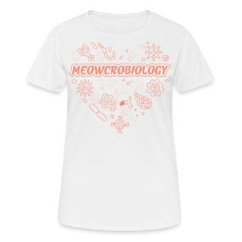 Mauzkrobiologie - Frauen T-Shirt atmungsaktiv - Weiß - Vorne - AI Model Female 172 dark (172cm)