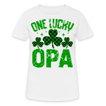 Un OPA chanceux - T-shirt respirant Femme - blanc - Devant - AI Model Female 172 dark (172cm)
