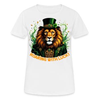 Rugir de chance - T-shirt respirant Femme - blanc - Devant - AI Model Female 172 dark (172cm)