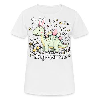 Stegosaurus - T-shirt respirant Femme - blanc - Devant - AI Model Female 172 dark (172cm)
