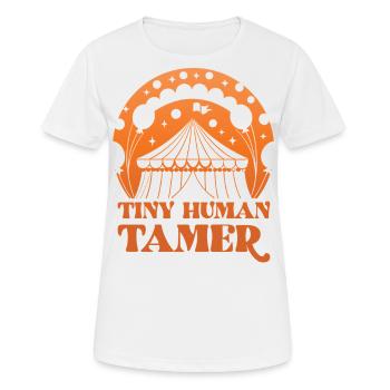 Winziger menschlicher Dompteur - Frauen T-Shirt atmungsaktiv - Weiß - Vorne - AI Model Female 172 dark (172cm)