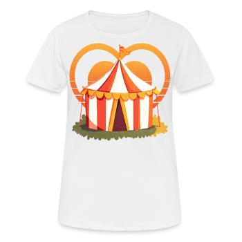 Cirque - T-shirt respirant Femme - blanc - Devant - AI Model Female 172 dark (172cm)