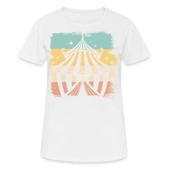 Cirque - T-shirt respirant Femme - blanc - Devant - AI Model Female 172 dark (172cm)