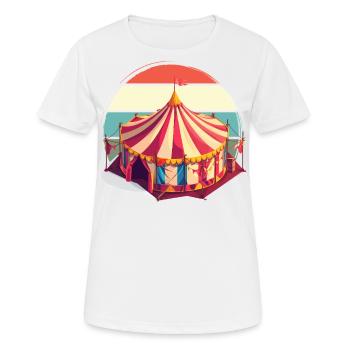 cirque - T-shirt respirant Femme - blanc - Devant - AI Model Female 172 dark (172cm)