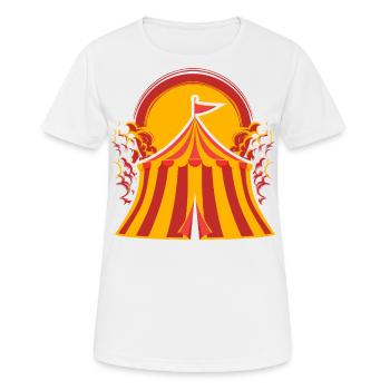 Cirque - T-shirt respirant Femme - blanc - Devant - AI Model Female 172 dark (172cm)