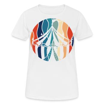 Cirque - T-shirt respirant Femme - blanc - Devant - AI Model Female 172 dark (172cm)