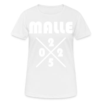 Malle 2025 - Women's Breathable T-Shirt - white - Front - AI Model Female 172 dark (172cm)
