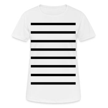 Lignes - T-shirt respirant Femme - blanc - Devant - AI Model Female 172 dark (172cm)