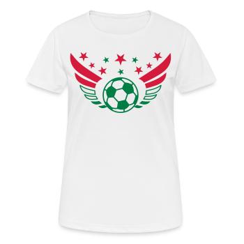 Fussball Fluegel Ungarn Magyarország Magyar - Frauen T-Shirt atmungsaktiv - Weiß - Vorne - AI Model Female 172 dark (172cm)
