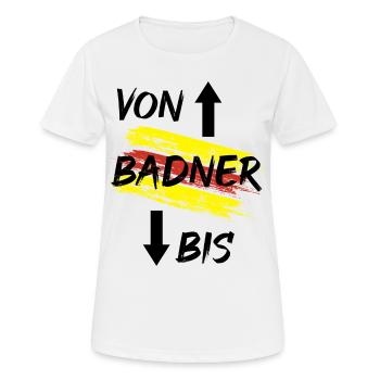 Heimat Baden Badner Schwarzwald Lustig - Frauen T-Shirt atmungsaktiv - Weiß - Vorne - AI Model Female 172 dark (172cm)