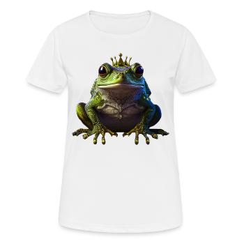 Frog Prince - Women's Breathable T-Shirt - white - Front - AI Model Female 172 dark (172cm)