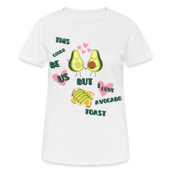 Avokado shirt Valentinstag T shirt für Partner - Frauen T-Shirt atmungsaktiv - Weiß - Vorne - AI Model Female 172 dark (172cm)