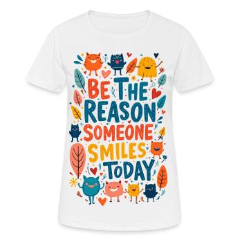Soyez la raison - T-shirt respirant Femme - blanc - Devant - AI Model Female 172 dark (172cm)